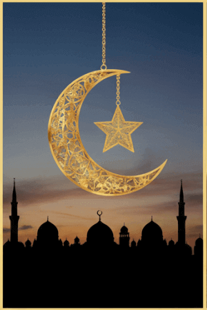 Crescent Moon & Star